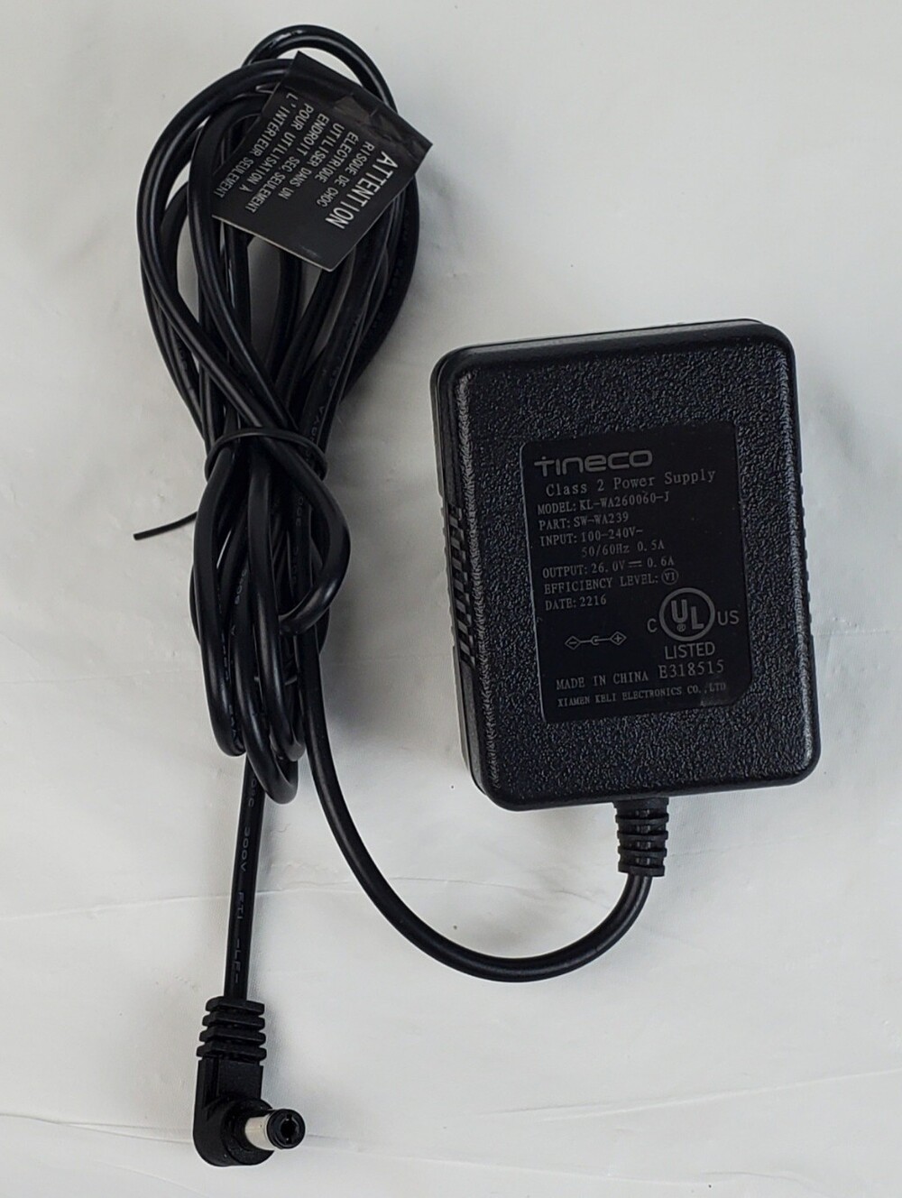 Tineco PWRHERO 11 ZT, 11S, Pet SERIES Genuine Vacuum AC Wall Adapter Charger GUC
